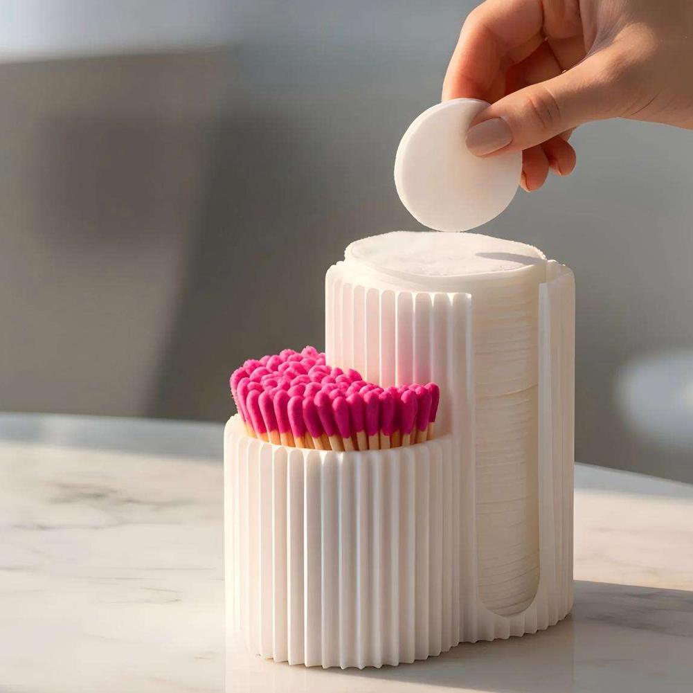 Nail Art Inspo - 면봉 보관함 메이크업 라운드 패드 홀더