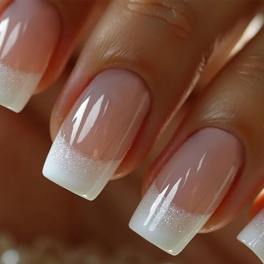 Nail Art Inspo - 24개/세트 여성용 중간 사이즈 사각형 가짜