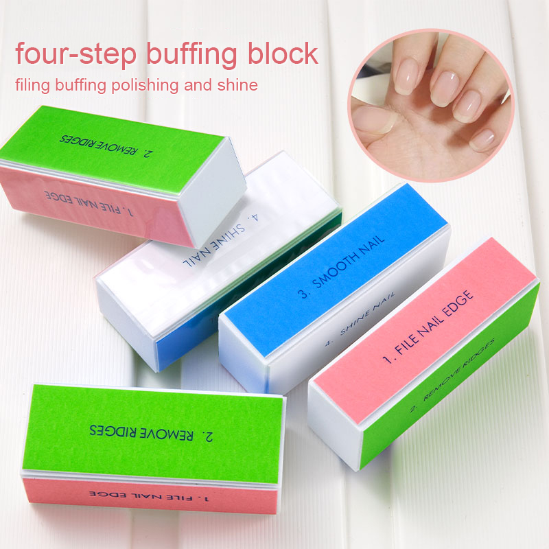 Nail Art Glossy - 5/10pcs 네일 버퍼 블록 4 단계