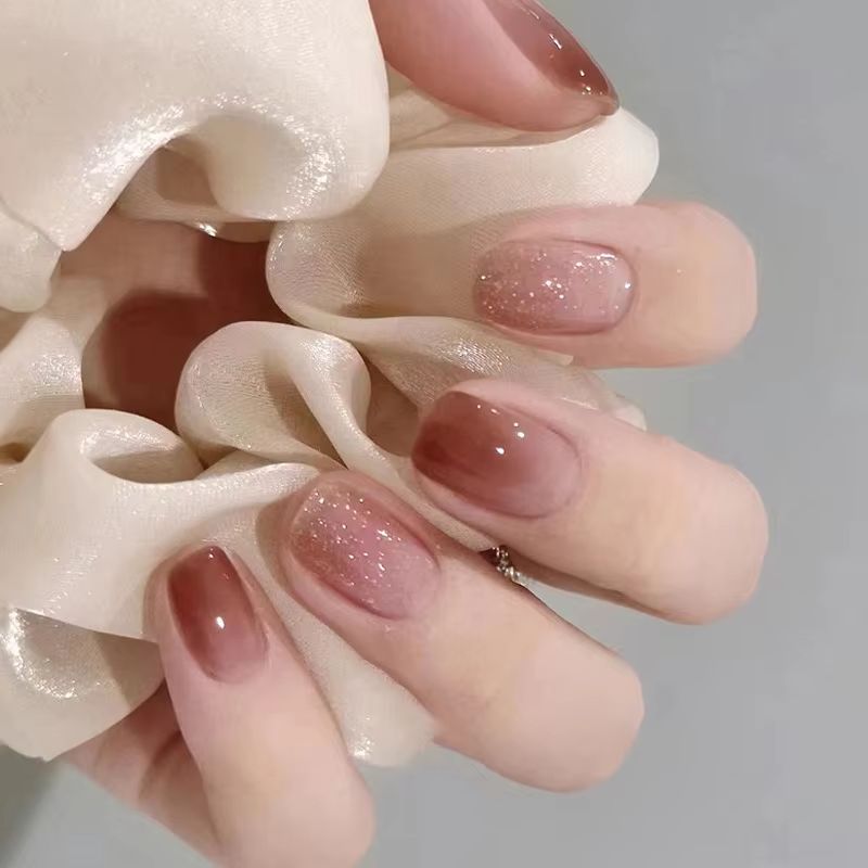 24개 심플 숏 그라데이션 젤리 글루 네일 아트, 우아 - Nail Art Simple Elegant 리뷰 및 가격