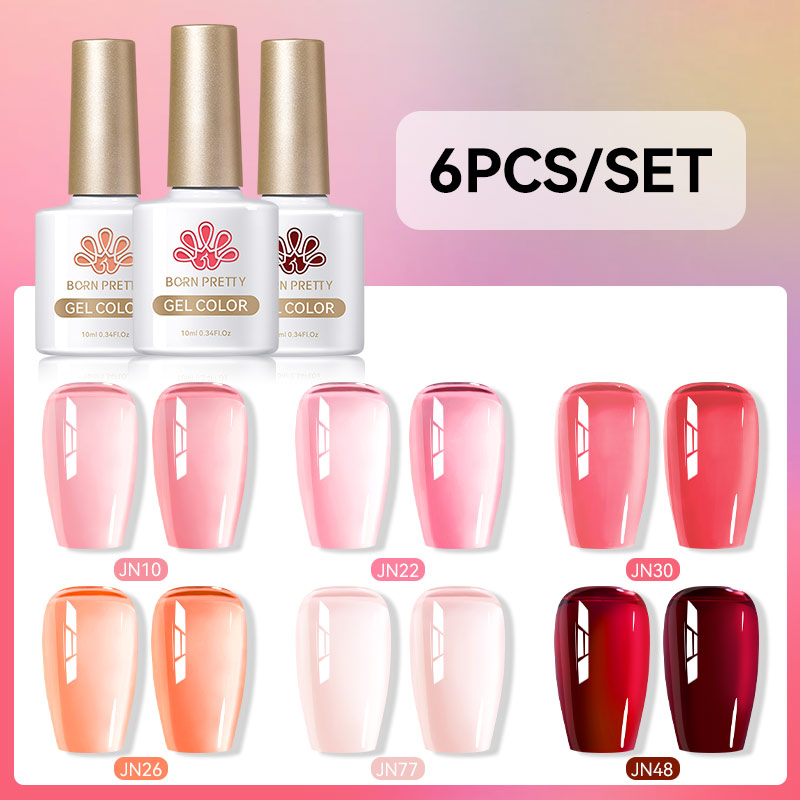본 프리티 6개입 10ML 젤 네일 폴리쉬 세트 젤리  - Nail Art Jelly 리뷰 및 가격