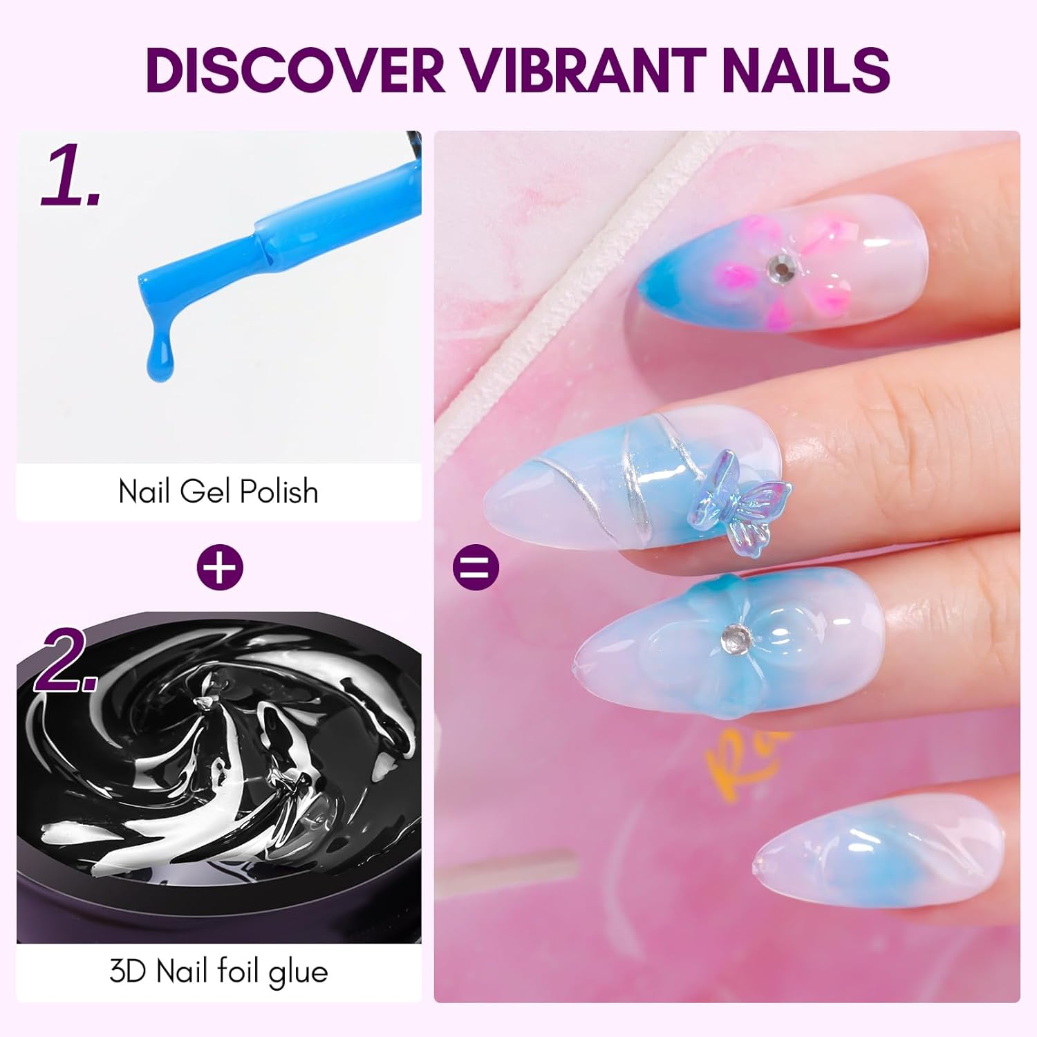 마카트 3D 네일 젤 8ml 네일 포일 글루 트랜스퍼  - Nail Art Chrome 리뷰 및 가격