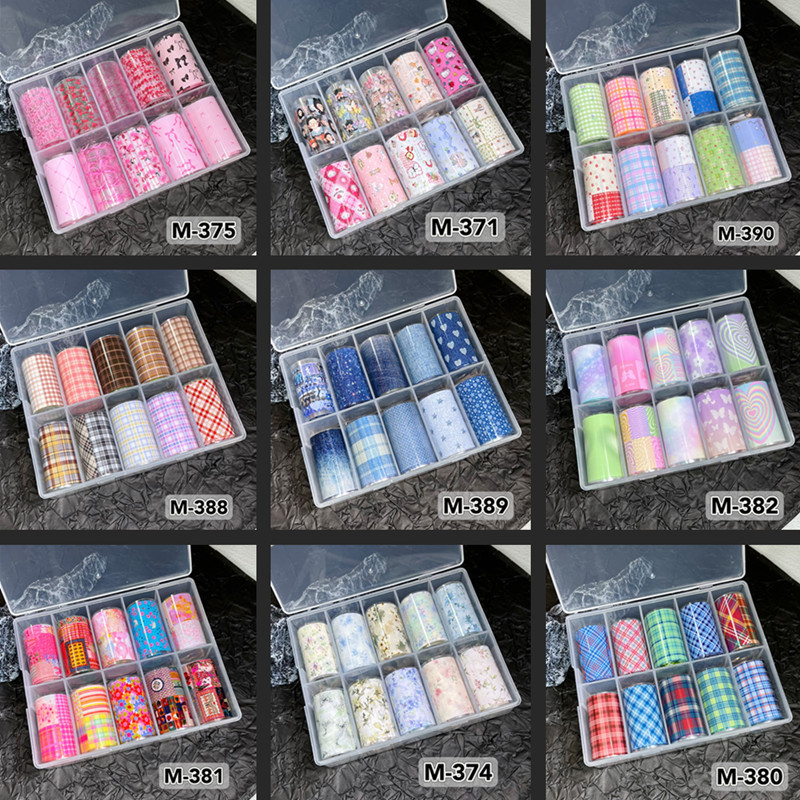 10 롤 전송 용지 스티커에 대 한 새로운 디자인 신선 - Nail Art Denim 리뷰 및 가격