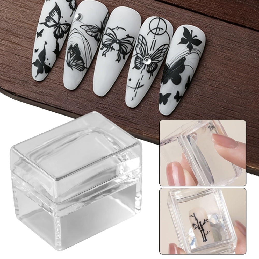 새로운 투명 네일 아트 스탬핑 플레이트 재사용 가능한  - Nail Art Inspo 리뷰 및 가격