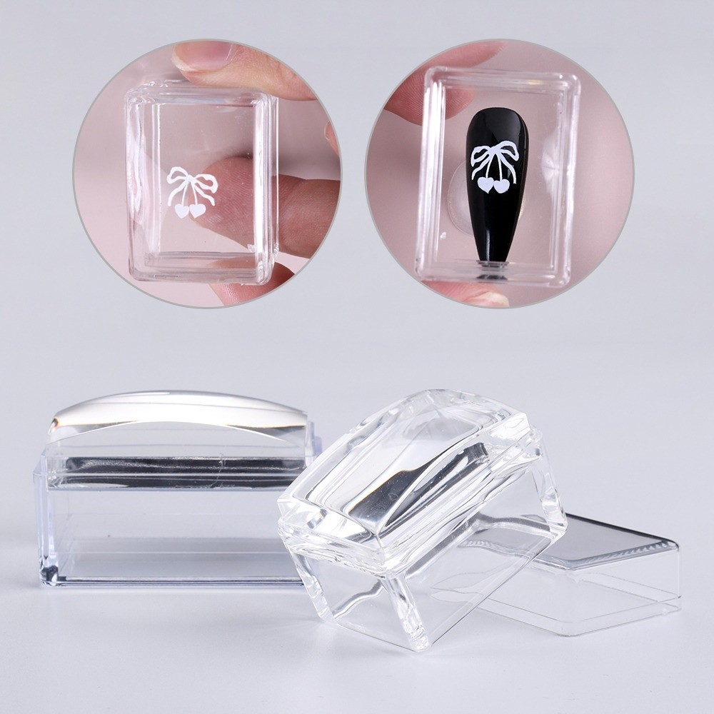 새로운 투명 네일 아트 스탬핑 플레이트 재사용 가능한  - Nail Art Inspo 리뷰 및 가격
