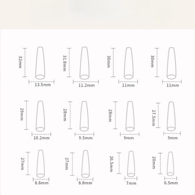 24개/세트 롱 발레 네일 키트 글리터 풀 네일 아트  - Nail Art Simple 리뷰 및 가격