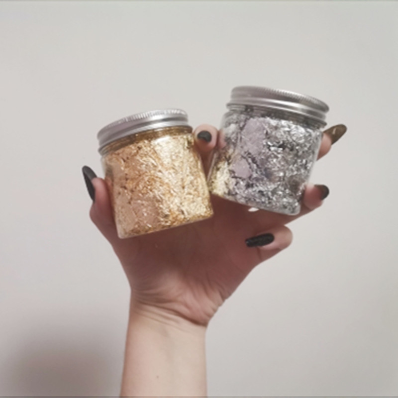 모조 로즈 골드 실버 구리 호일 장식 조각, 반짝이 공 - Nail Art Inspo 리뷰 및 가격