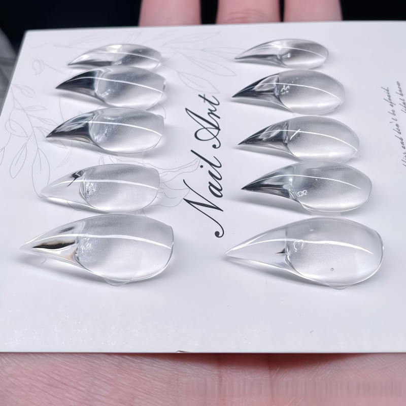 2026년 신제품 10개입 초장형 투명 반투명 그라데이 - Nail Art Simple Elegant 리뷰 및 가격
