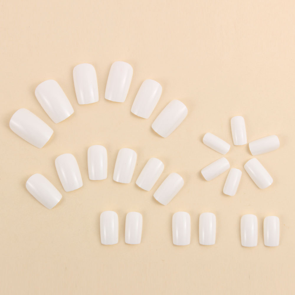 24개입 짧은 사각형 흰색 프레스온 네일, 심플하고 우 - Nail Art Simple Elegant 리뷰 및 가격