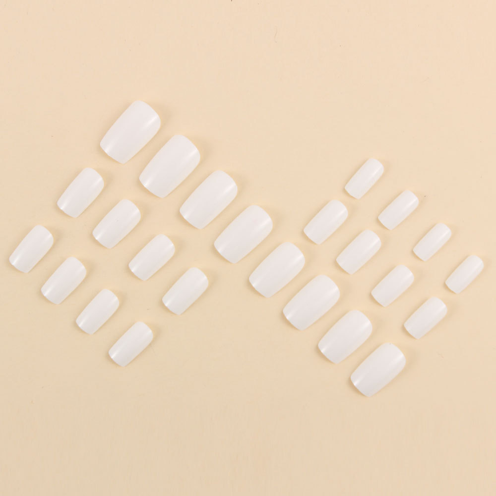 24개입 짧은 사각형 흰색 프레스온 네일, 심플하고 우 - Nail Art Simple Elegant 리뷰 및 가격