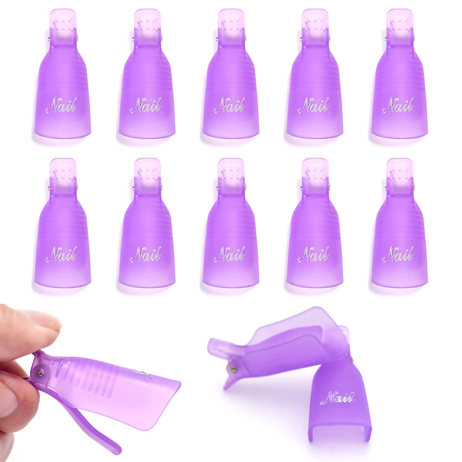 10개 플라스틱 네일아트 쏙 오프 캡 클립 UV 젤 폴 - Nail Art Gel Polish 리뷰 및 가격