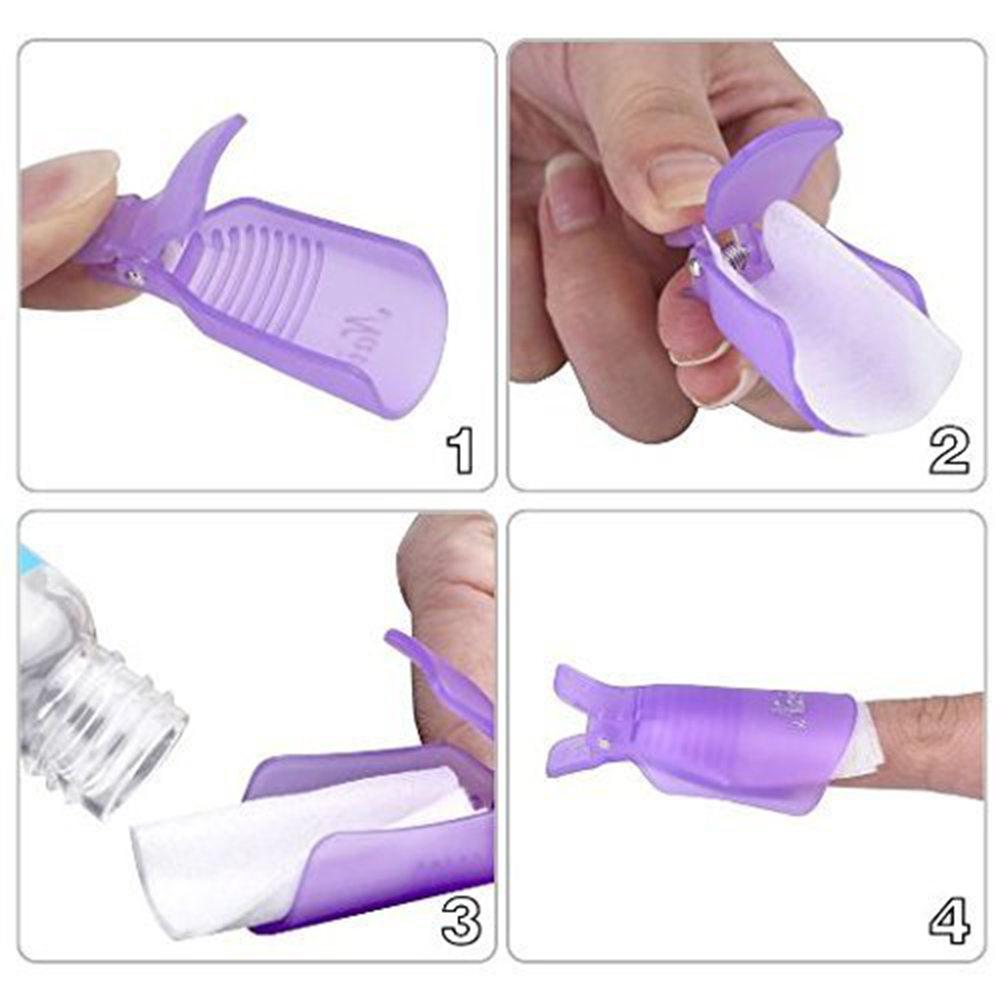 10개 플라스틱 네일아트 쏙 오프 캡 클립 UV 젤 폴 - Nail Art Gel Polish 리뷰 및 가격