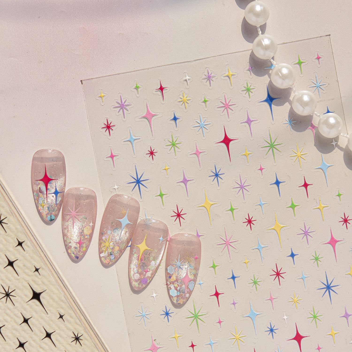 스타 5D 심플 브라이트 포 포인트 버스트 크로스 스타 - Nail Art Simple Elegant 리뷰 및 가격