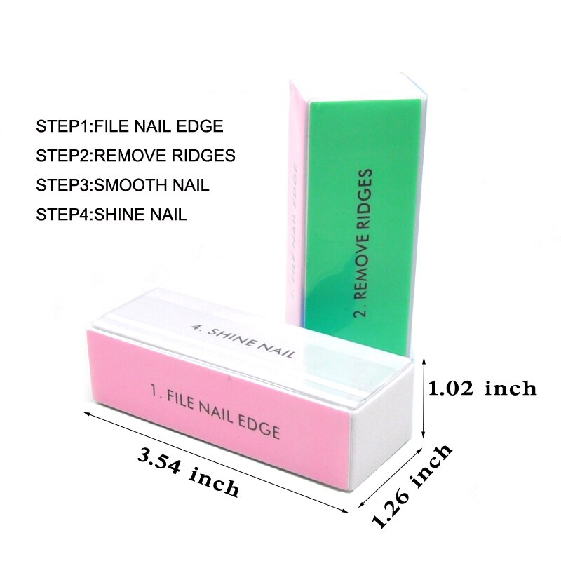 5pcs 다채로운 버핑 블록 4 웨이 네일 버퍼 블록  - Nail Art Glossy 리뷰 및 가격