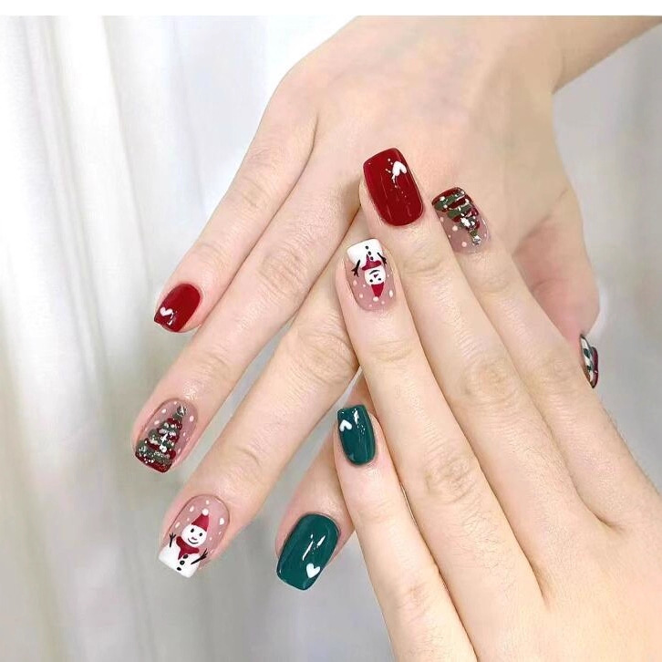 30장 크리스마스 네일 아트 스티커 셀프 접착식 3D  - Nail Art Xmas Stickers 리뷰 및 가격