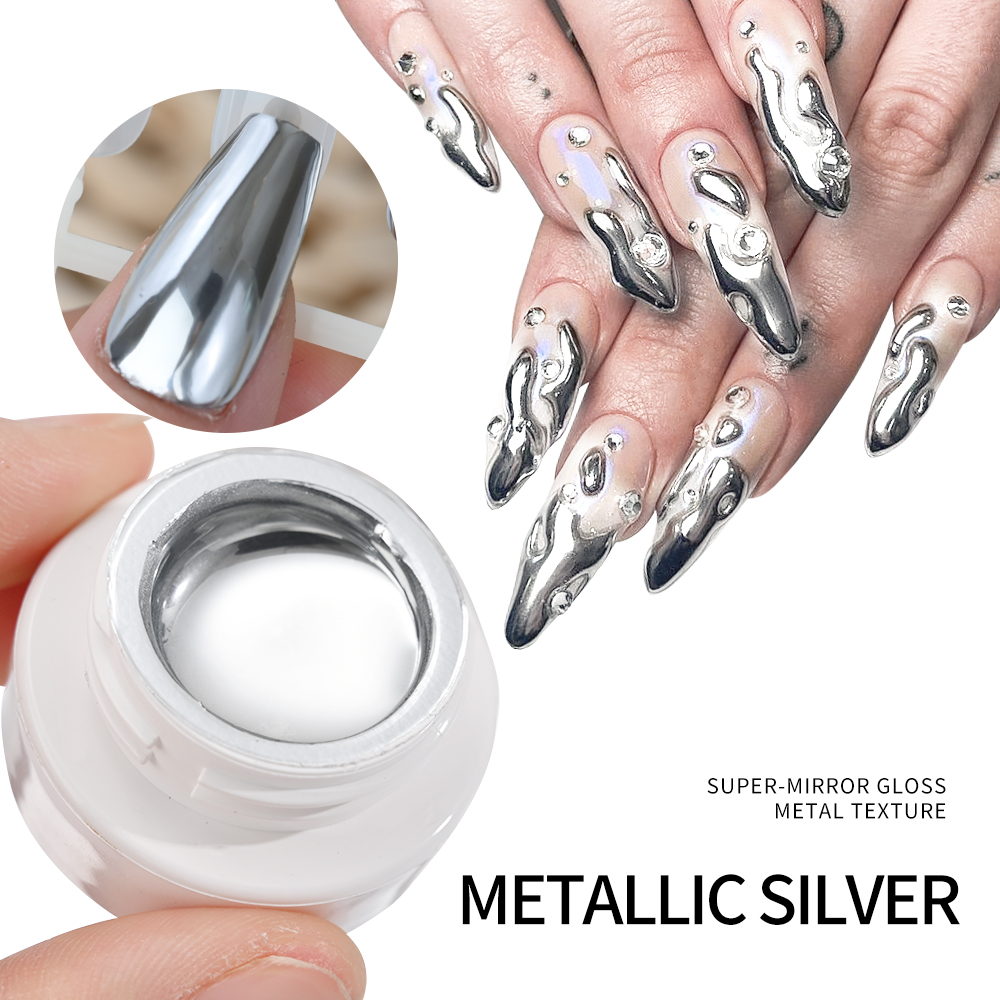 미러 메탈릭 매니큐어 젤 반영구적 바니시 미러 크롬 효 - Nail Art Chrome 리뷰 및 가격