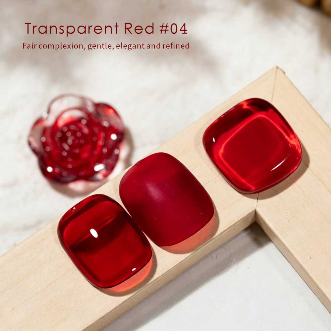 15ml 반투명 레드 네일 폴리쉬 접착제, 투명한 고광 - Nail Art Simple Elegant 리뷰 및 가격
