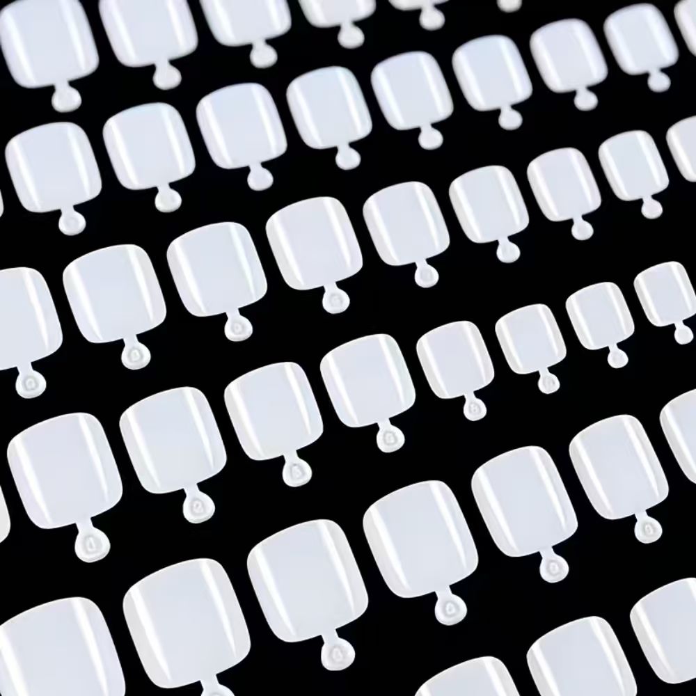 100개/박스 프렌치팁 프레스온 발톱 화이트 컬러 시스 - Nail Art Fake Nails 리뷰 및 가격