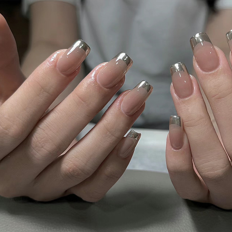24개 중간 사이즈 관 모양 프레스온 네일 심플 발레  - Nail Art Simple 리뷰 및 가격