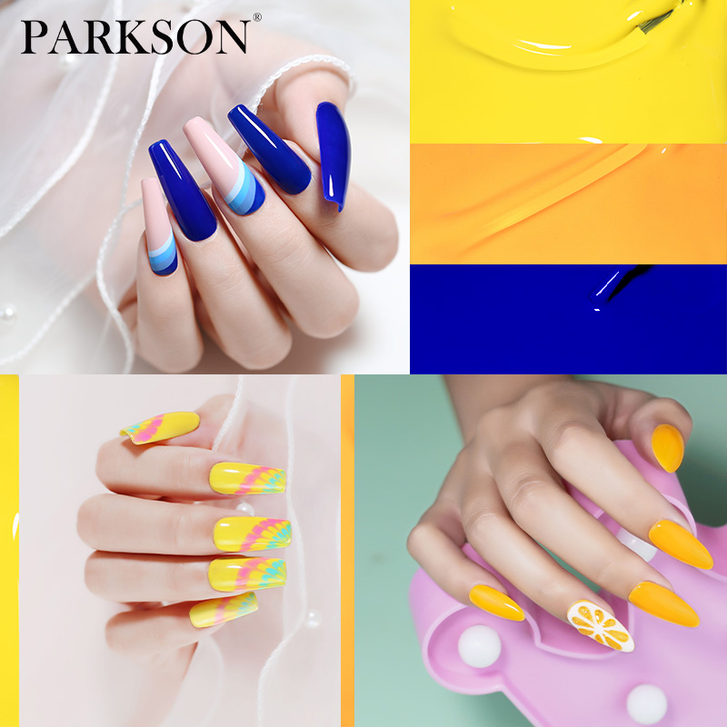 파크슨 15ml 블루 옐로우 시리즈 고품질 젤 바니쉬  - Nail Art Denim 리뷰 및 가격