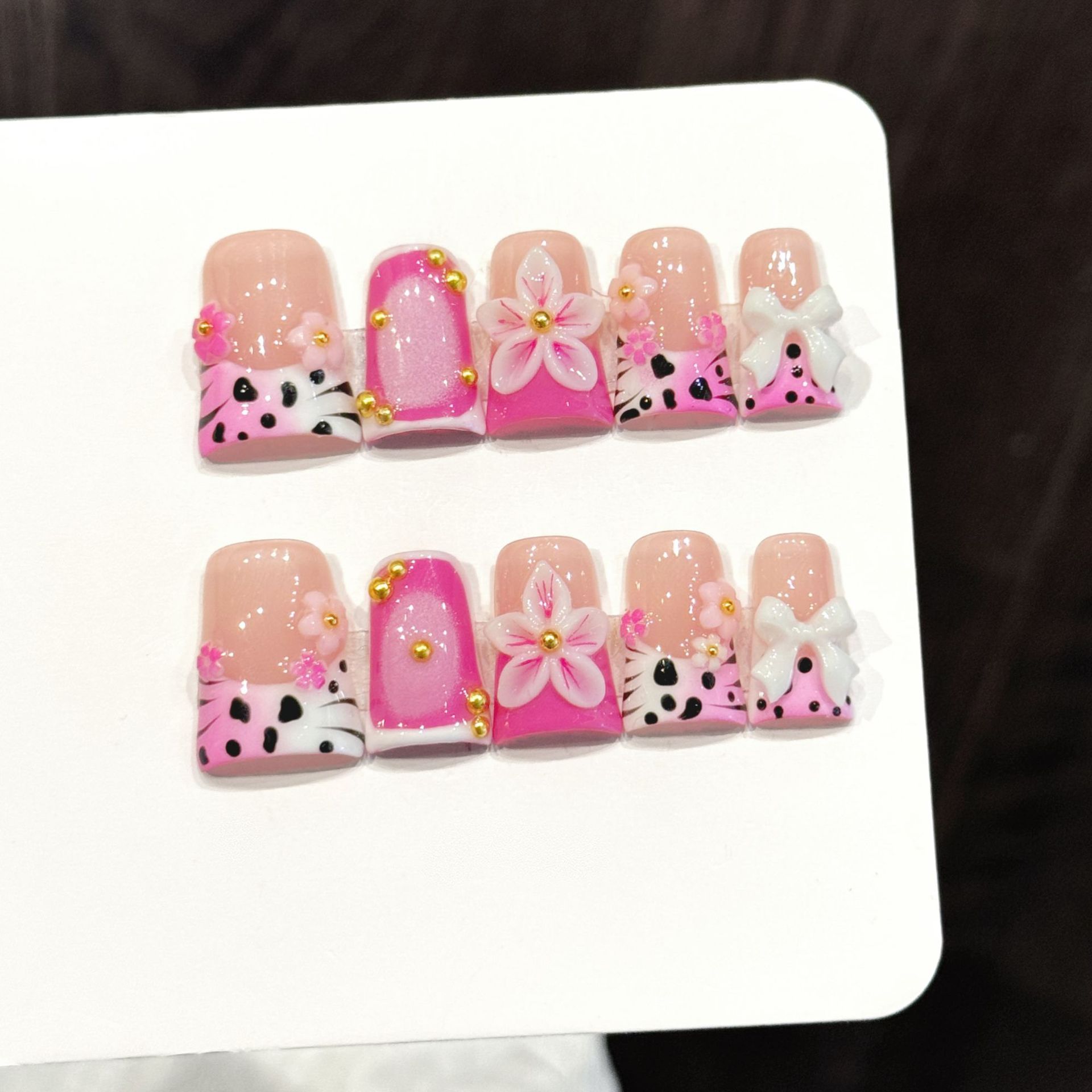 10개입 오션 스타일 가짜 손톱 덕빌 프레스온 네일 세 - Nail Art Fake Nails 리뷰 및 가격