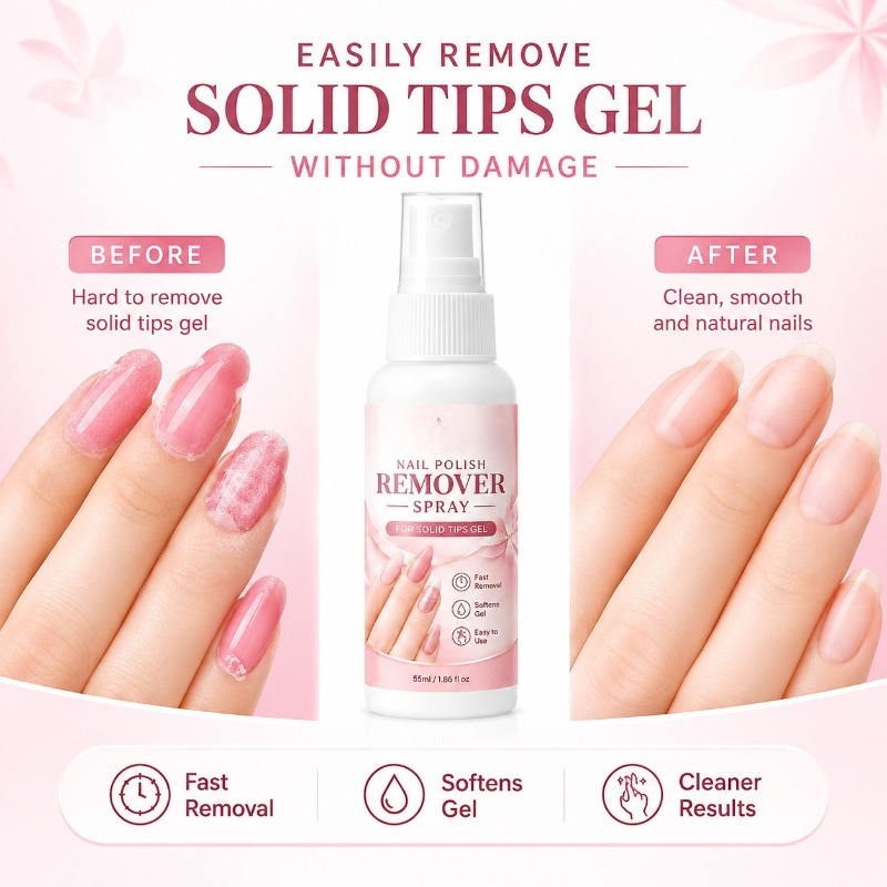 네일 리무버 스프레이 고체 네일 젤 용해액 빠른 연화  - Nail Art Fake Nails 리뷰 및 가격