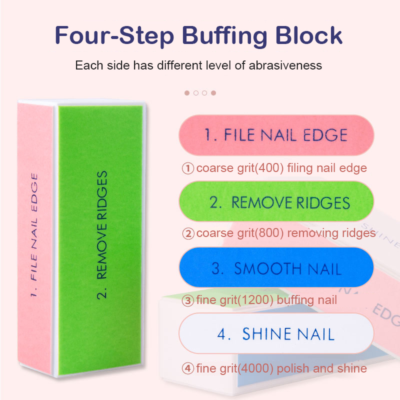 5/10pcs 네일 버퍼 블록 4 단계 다채로운 버핑  - Nail Art Glossy 리뷰 및 가격