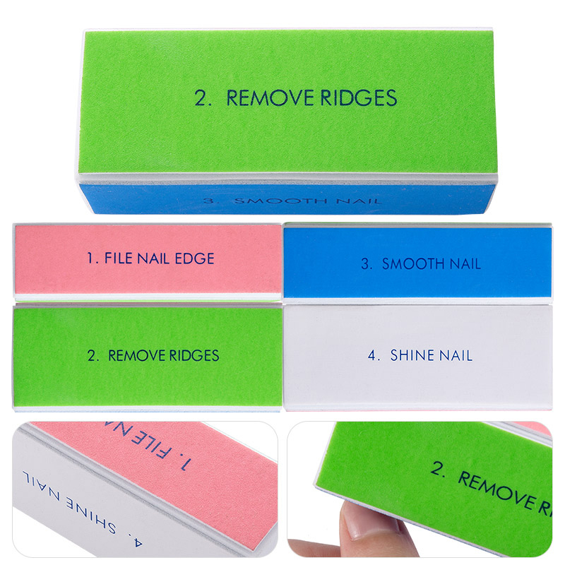 5/10pcs 네일 버퍼 블록 4 단계 다채로운 버핑  - Nail Art Glossy 리뷰 및 가격