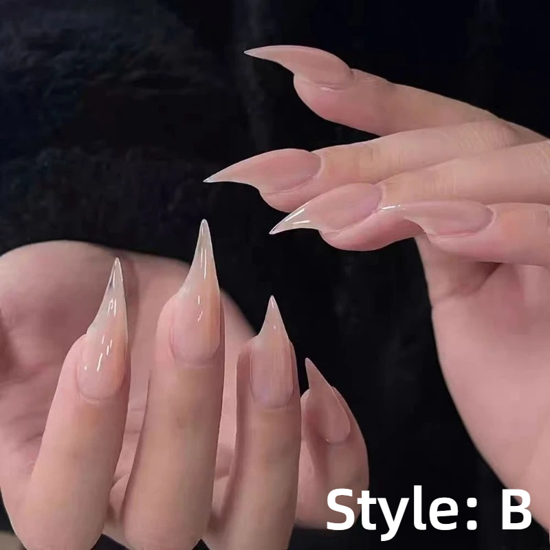 새로운 수제 라인스톤 드래곤 클로 프레스온 네일, 짧은 - Nail Art Fake Nails 리뷰 및 가격