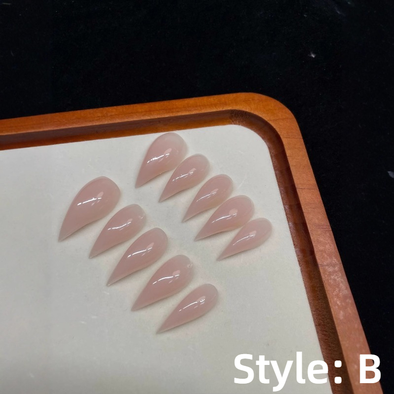 새로운 수제 라인스톤 드래곤 클로 프레스온 네일, 짧은 - Nail Art Fake Nails 리뷰 및 가격