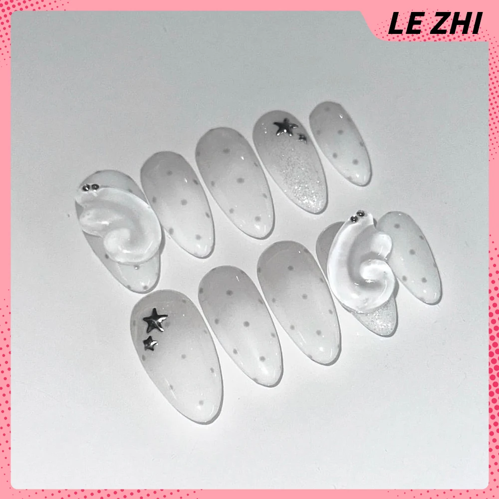 Y2K 레트로 윙즈 스타 글리터 프레스온 네일 아트 아 - Nail Art Inspo 리뷰 및 가격