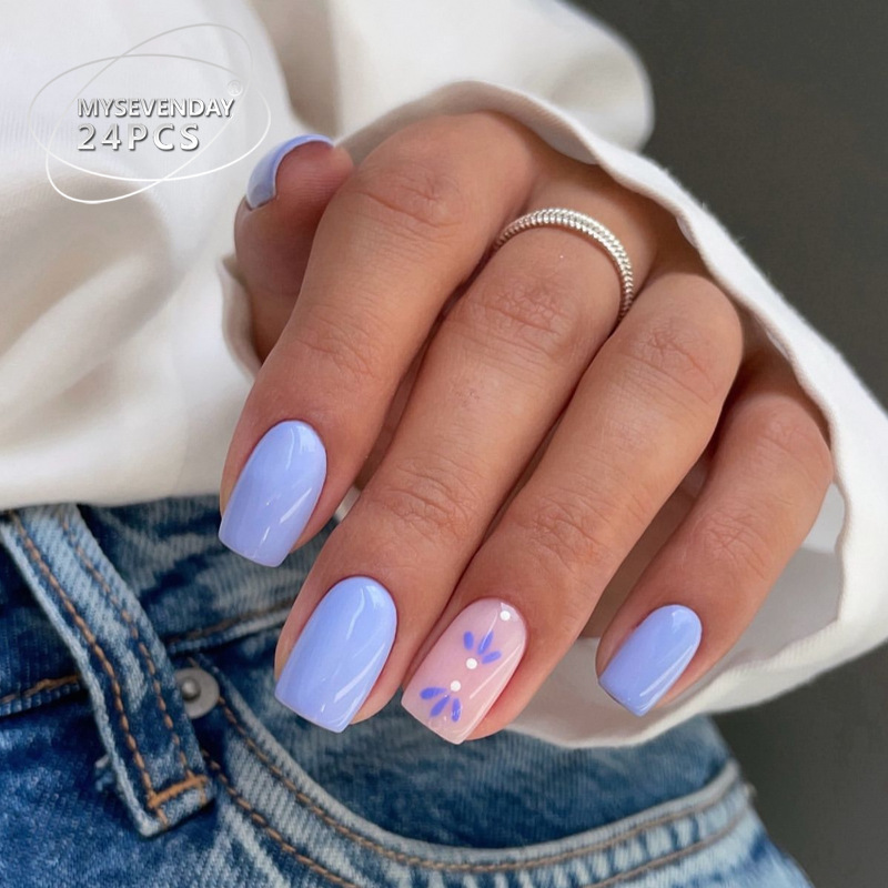 24개 프랑스 스타일 웨어러블 네일 가짜 네일 살구색  - Nail Art Fake Nails 리뷰 및 가격