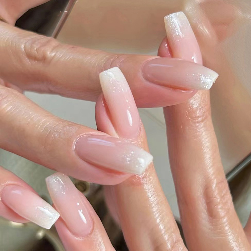 24개 여름 오렌지 스퀘어 네일 아트 심플하고 우아한  - Nail Art Simple Elegant 리뷰 및 가격