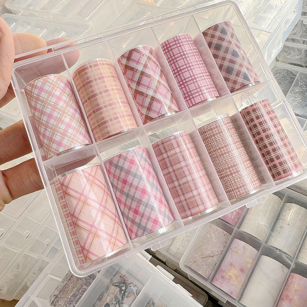 10롤 새로운 디자인의 신선한 네일 포일, 전사지 스티 - Nail Art Denim 리뷰 및 가격