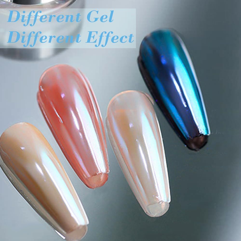크롬 네일 파우더, 광택 있는 오로라 머메이드 크롬 파 - Nail Art Chrome 리뷰 및 가격