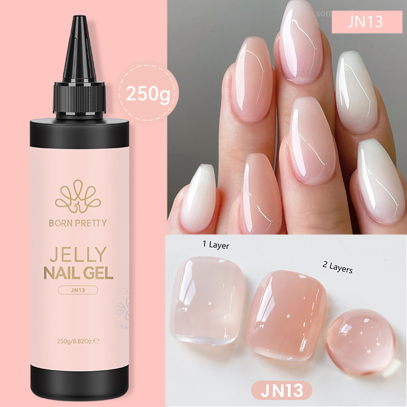 BORN PRETTY 250g 젤리 밀키 화이트 핑크  - Nail Art Jelly 리뷰 및 가격