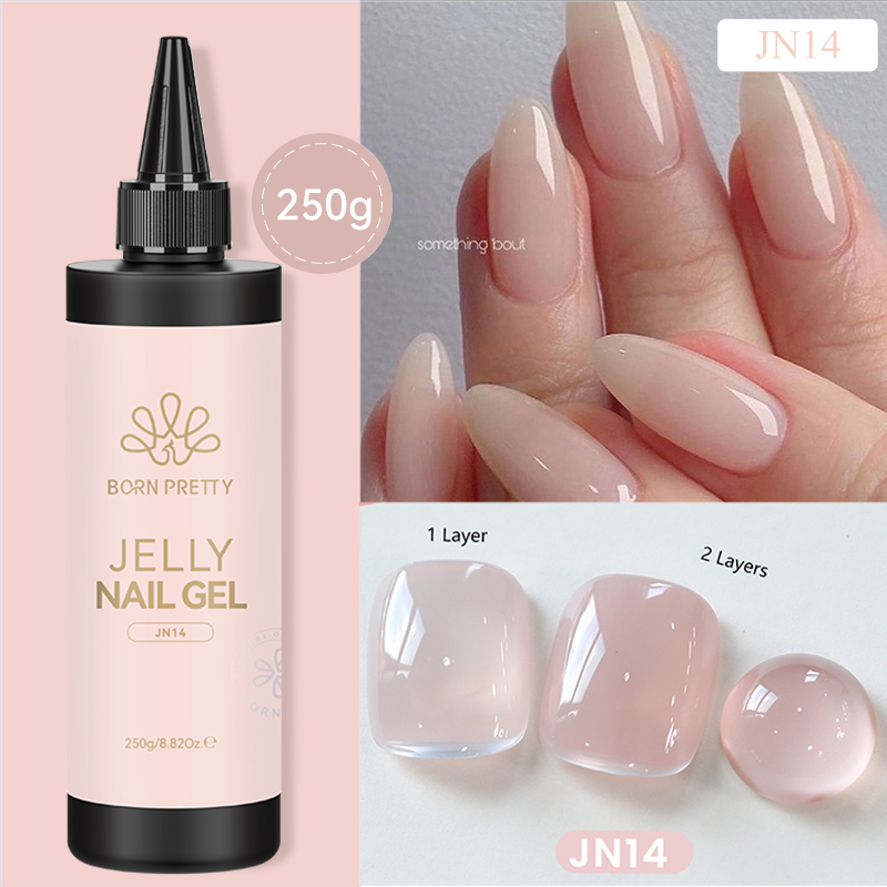 BORN PRETTY 250g 젤리 밀키 화이트 핑크  - Nail Art Jelly 리뷰 및 가격